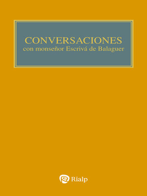 cover image of Conversaciones con Mons. Escrivá de Balaguer